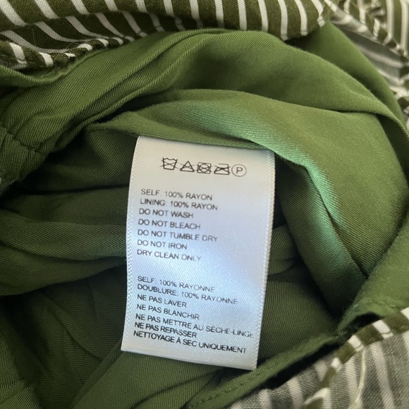 ❌SOLD UO Green/White Stripe Off the Shoulder Romper - Picture 7 of 7